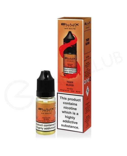 Tiger Blood Nic Salt E-Liquid by Elux Legend