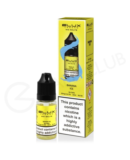 Banana Ice Nic Salt E-Liquid by Elux Legend