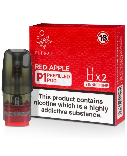 Red Apple Elf Bar Mate P1 Prefilled Pods