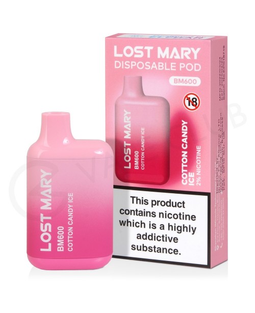 Cotton Candy Ice Lost Mary BM600 Disposable Vape