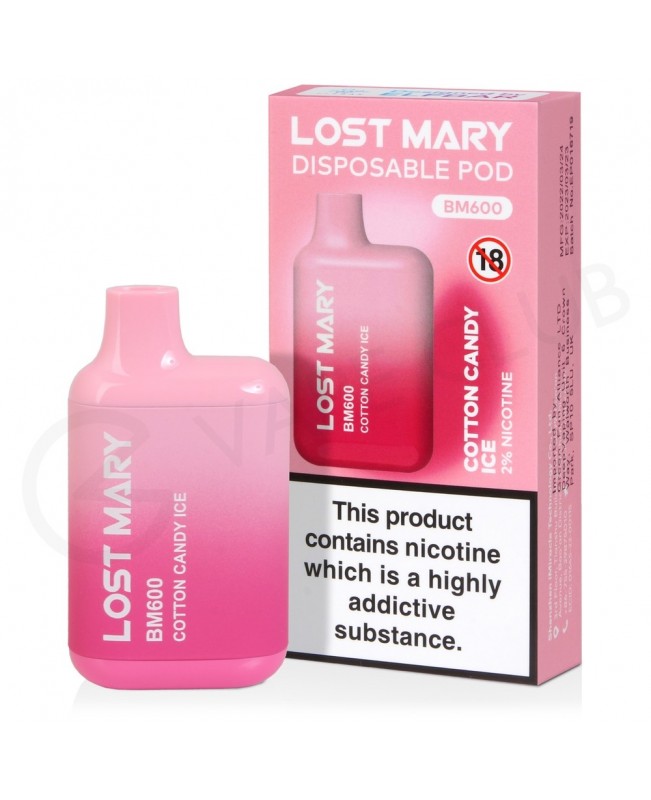 Cotton Candy Ice Lost Mary BM600 Disposable Vape