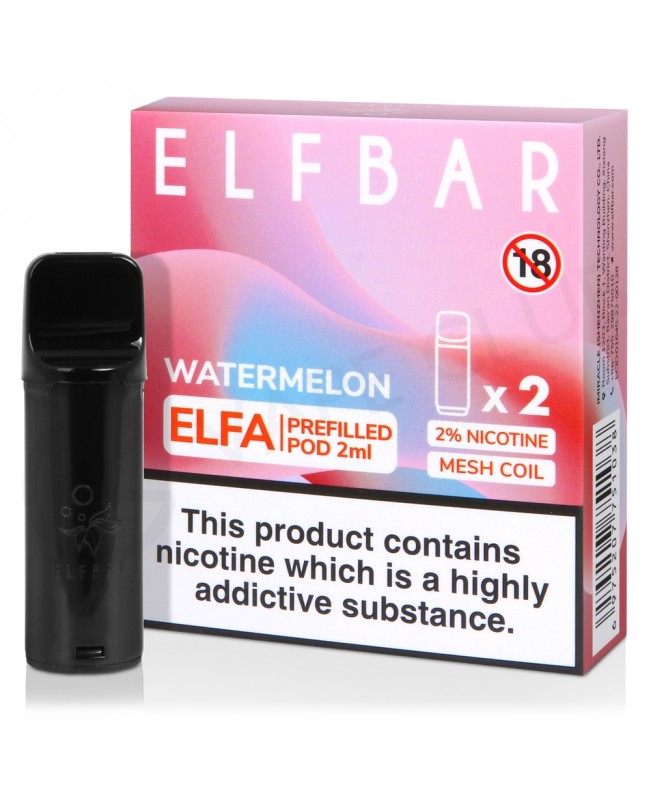 Watermelon Elf Bar Elfa Prefilled Pod