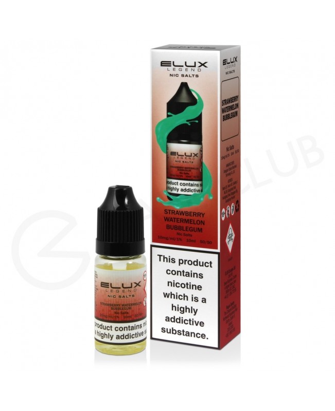 Strawberry Watermelon Bubblegum Nic Salt E-Liquid by Elux Legend