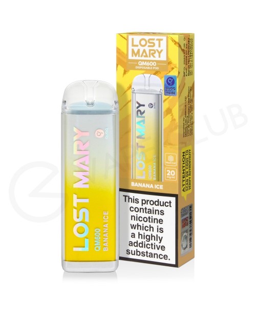 Banana Ice Lost Mary QM600 Disposable Vape Banana Ice Lost Mary QM600 Disposable Vape