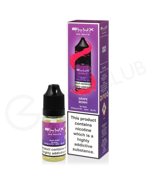 Grape Berry Nic Salt E-Liquid by Elux Legend