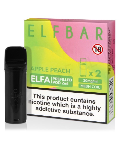 Apple Peach Elf Bar Elfa Prefilled Pod