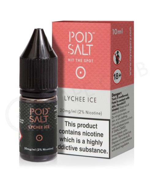 Lychee Ice Nic Salt E-Liquid by Pod Salt