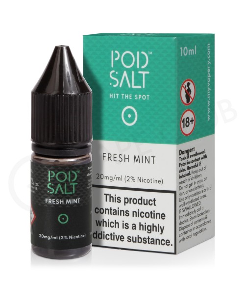 Fresh Mint Nic Salt E-Liquid by Pod Salt