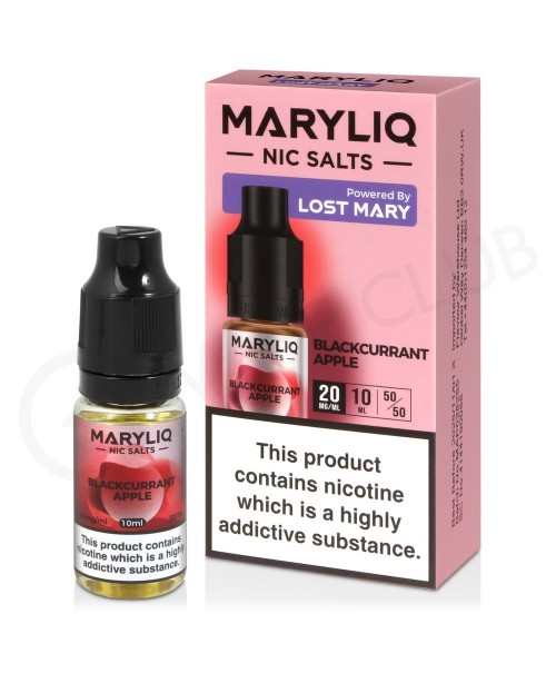 Blackcurrant Apple Nic Salt E-Liquid by Lost Mary ...