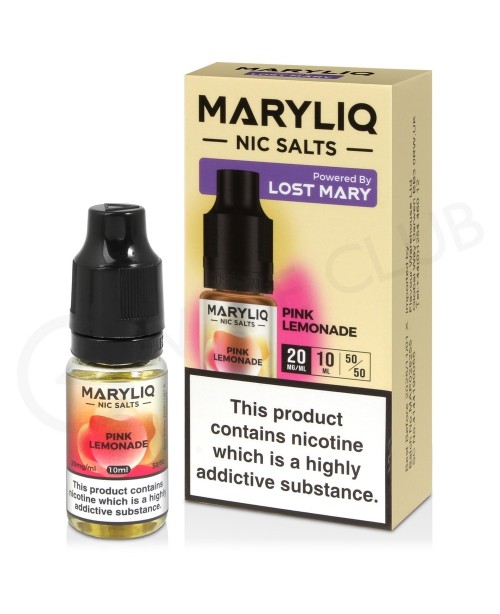 Pink Lemonade Nic Salt E-Liquid by Lost Mary Maryl...