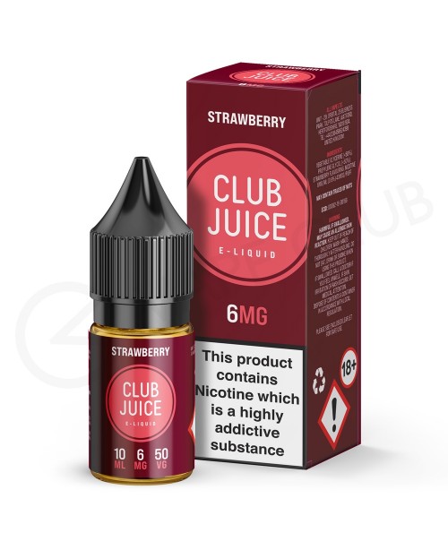 Strawberry E-Liquid by Club Juice 50/50