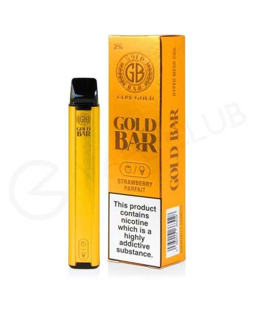 Strawberry Parfait Gold Bar Disposable Vape Strawberry Parfait Gold Bar Disposable Vape
