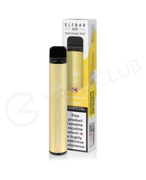 Pineapple Ice Elf Bar 600 Disposable Vape