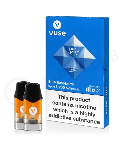 Blue Raspberry Nic Salt Epod Prefilled Pod by Vuse