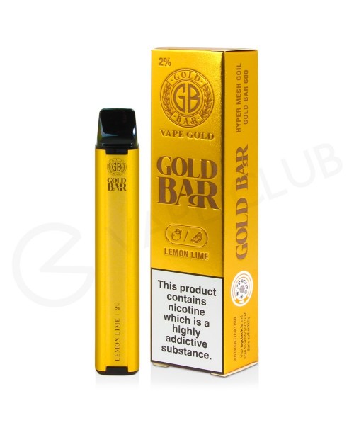 Lemon Lime Gold Bar Disposable Vape