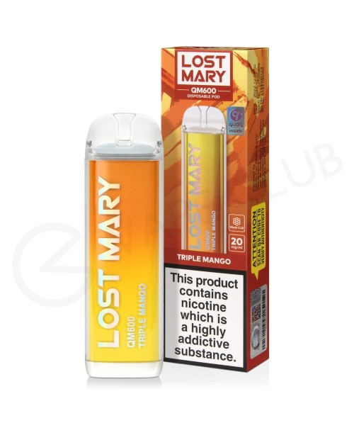 Triple Mango Lost Mary QM600 Disposable Vape