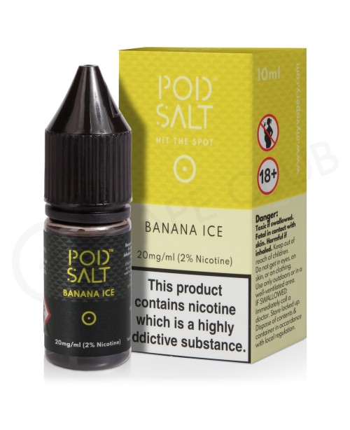 Banana Ice Nic Salt E-Liquid by Pod Salt