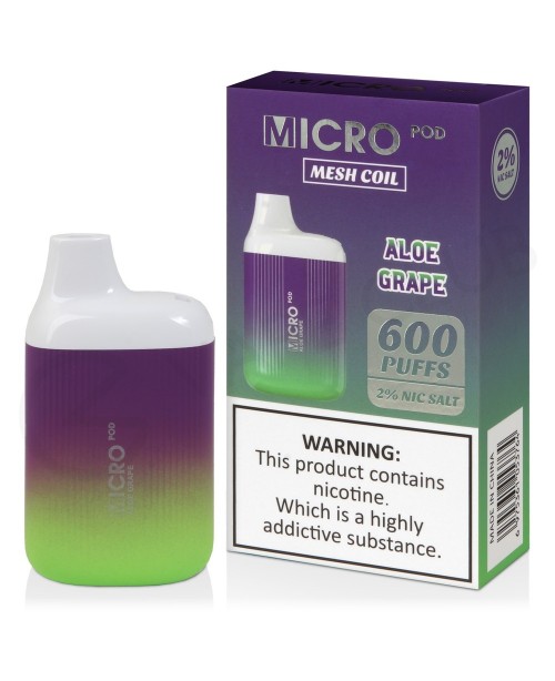 Aloe Grape Micro Pod 600 Disposable Vape