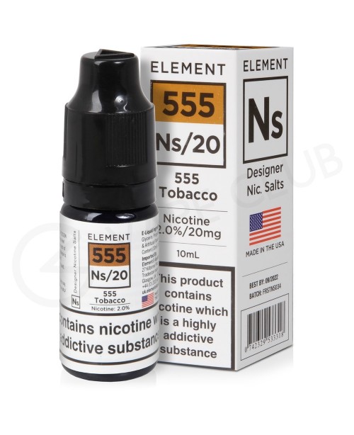 NS20, NS10 & NS5 555 Tobacco E-Liquid by Eleme...
