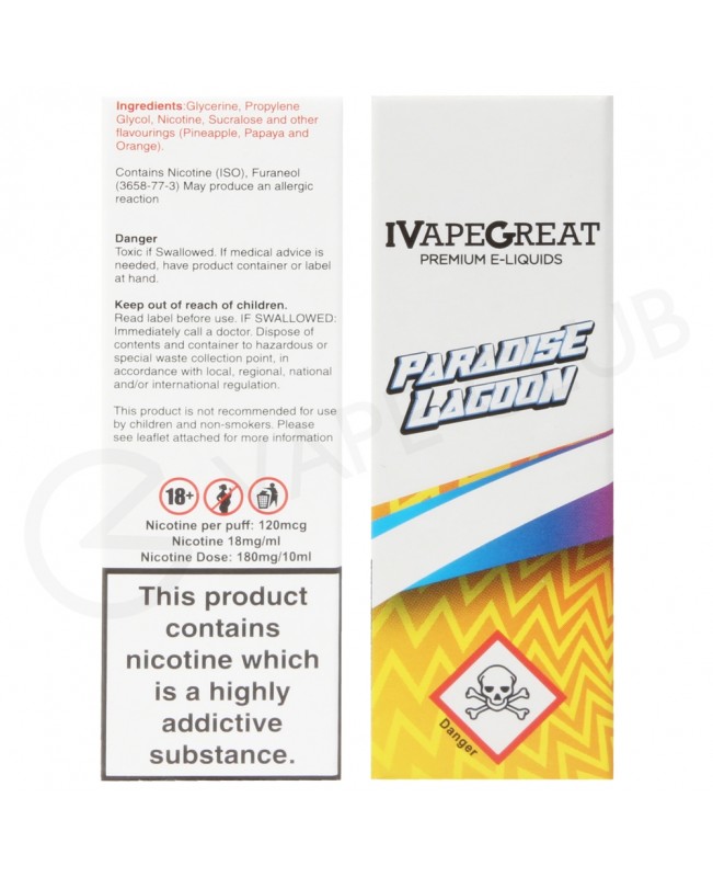 Paradise Lagoon E-Liquid by IVG Crushed 50/50