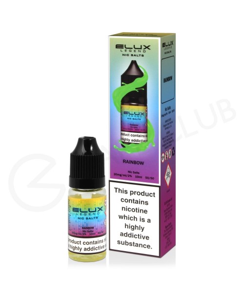Rainbow Nic Salt E-Liquid by Elux Legend
