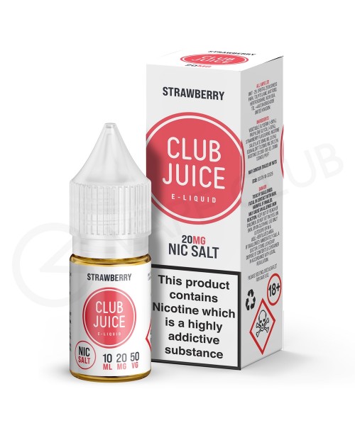 Strawberry Nic Salt E-Liquid by Club Juice