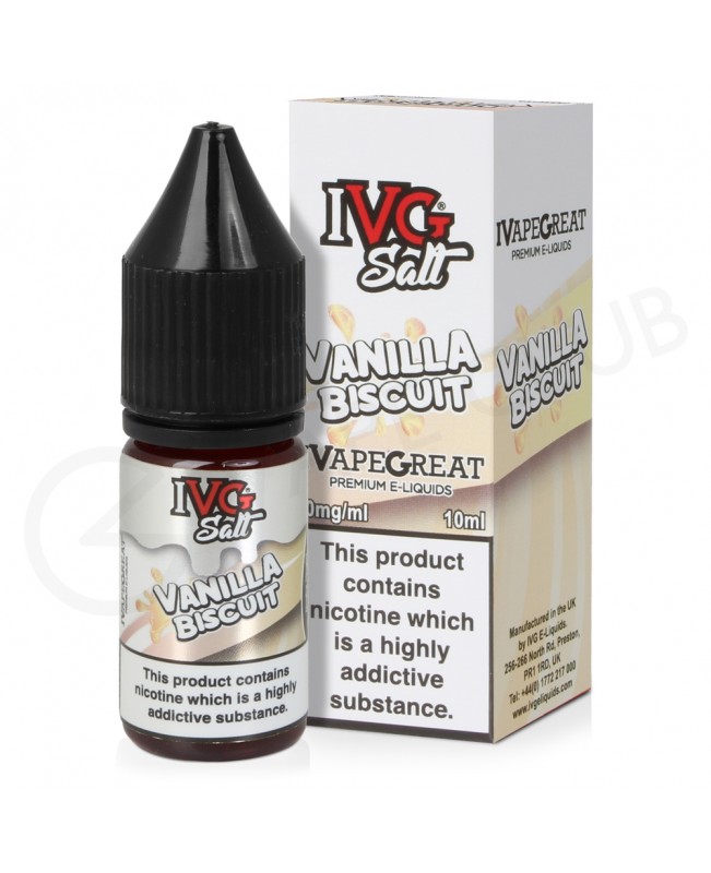Vanilla Biscuit Nic Salt E-Liquid by IVG