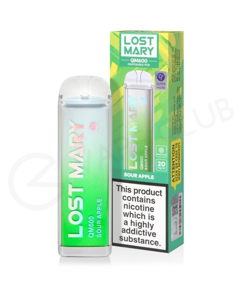 Sour Apple Lost Mary QM600 Disposable Vape Sour Apple Lost Mary QM600 Disposable Vape