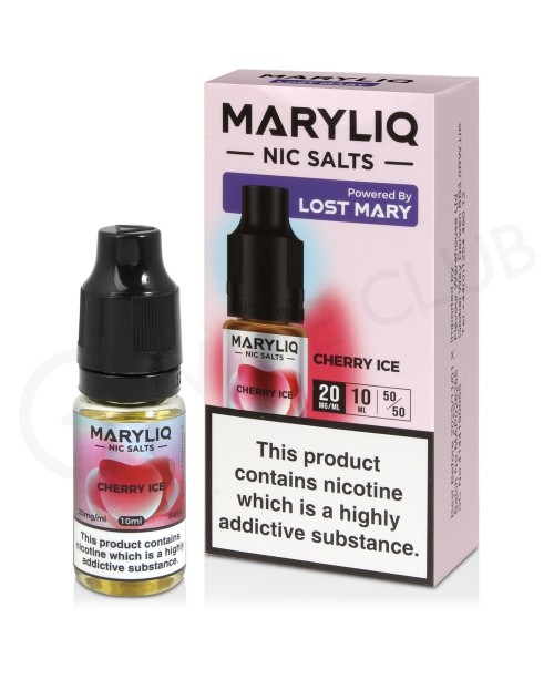 Cherry Ice Nic Salt E-Liquid by Lost Mary Maryliq