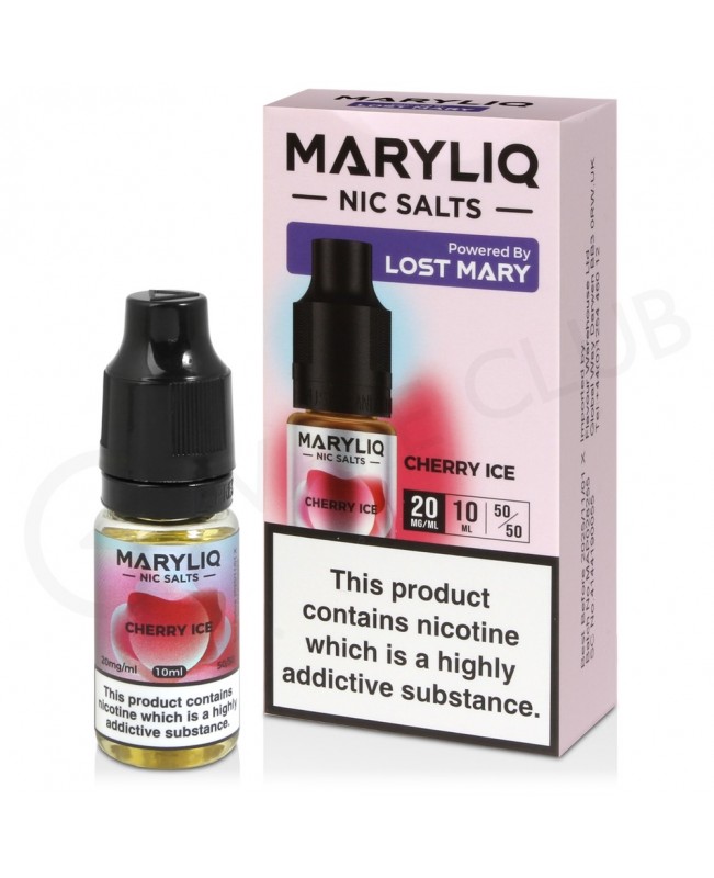 Cherry Ice Nic Salt E-Liquid by Lost Mary Maryliq