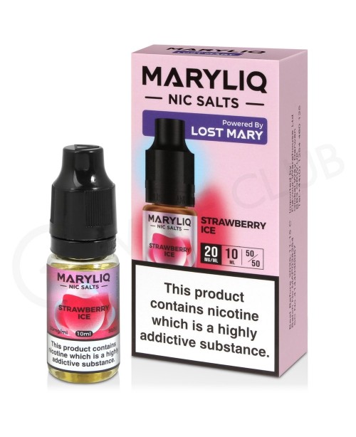 Strawberry Ice Nic Salt E-Liquid by Lost Mary Mary...