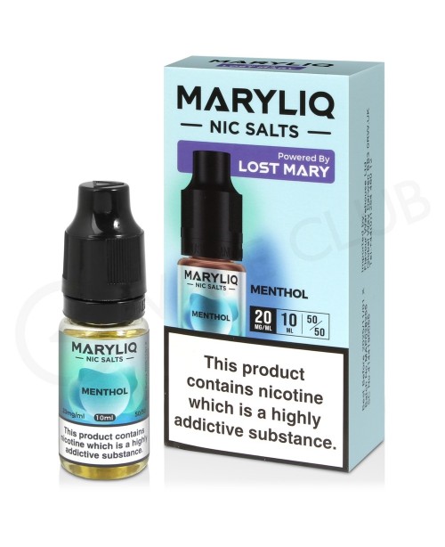 Menthol Nic Salt E-Liquid by Lost Mary Maryliq