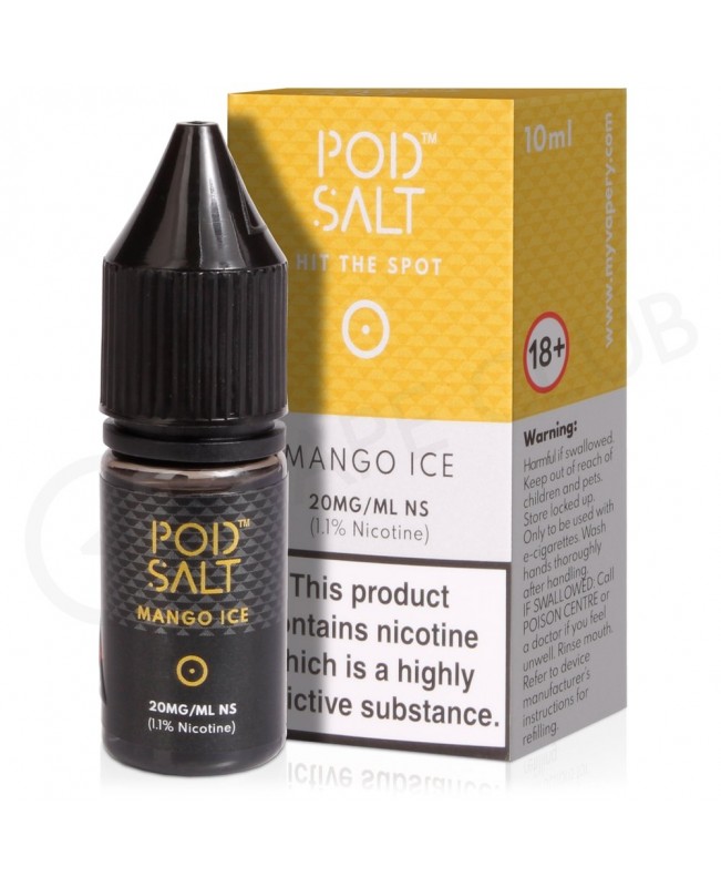 Mango Ice Nic Salt E-Liquid by Pod Salt