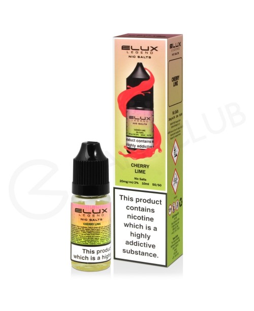 Cherry Lime Nic Salt E-Liquid by Elux Legend