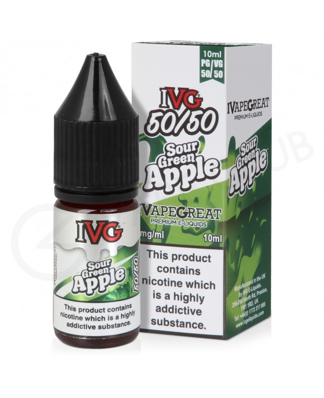 Sour Green Apple E-Liquid by IVG 50/50