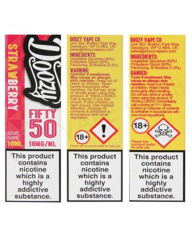 Strawberry E-Liquid by Doozy Fifty 50