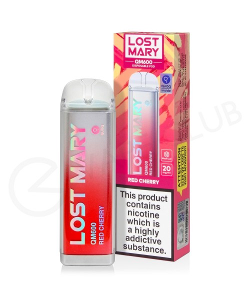 Red Cherry Lost Mary QM600 Disposable Vape Red Cherry Lost Mary QM600 Disposable Vape