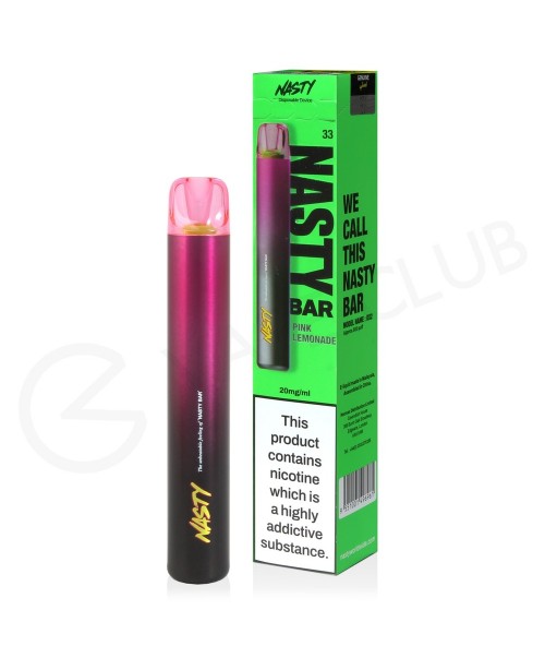Pink Lemonade Nasty Bar DX2 Disposable Vape
