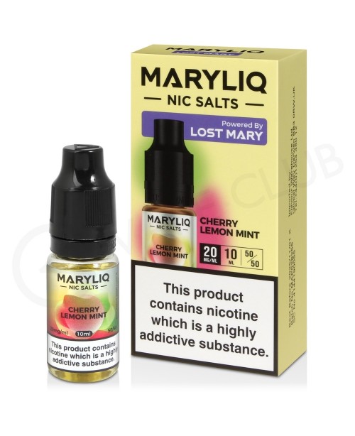 Cherry Lemon Mint Nic Salt E-Liquid by Lost Mary M...