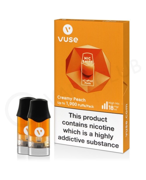 Creamy Peach Nic Salt Epod Prefilled Pod by Vuse