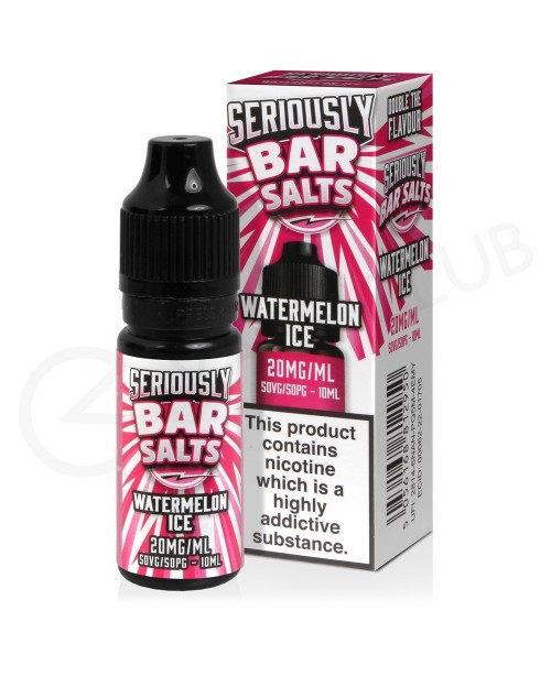 Watermelon Ice Nic Salt E-Liquid by Seriously Bar ...