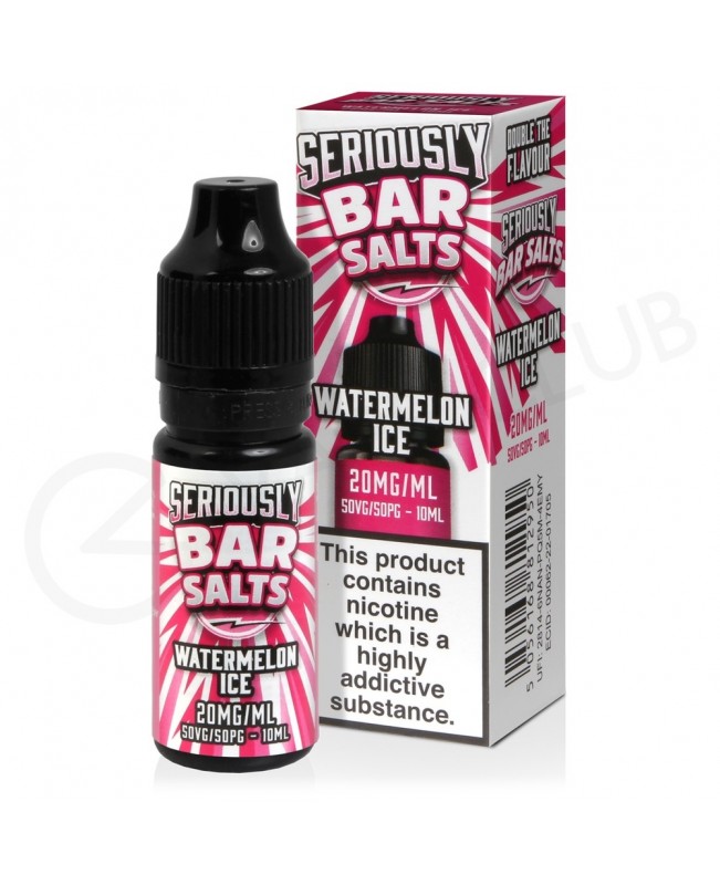 Watermelon Ice Nic Salt E-Liquid by Seriously Bar Salts