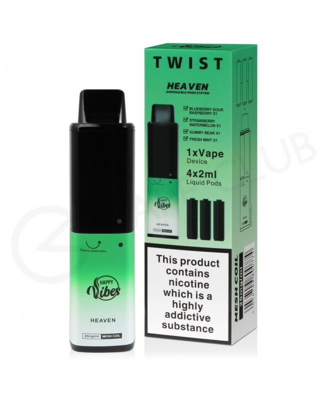 Heaven Happy Vibes Twist 2400 Disposable Vape