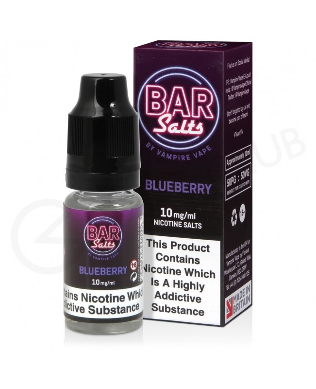 Blueberry Nic Salt E-Liquid by Bar Salts