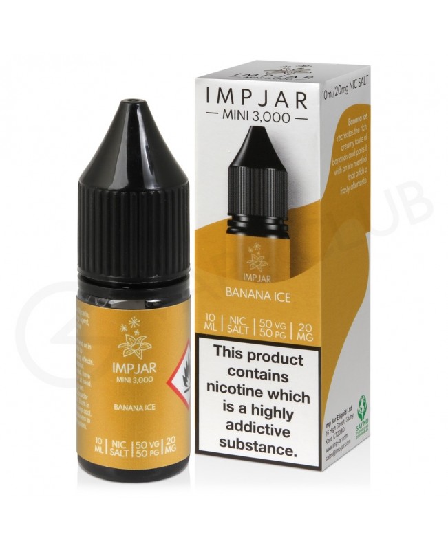 Banana Ice Nic Salt E-Liquid by Imp Jar