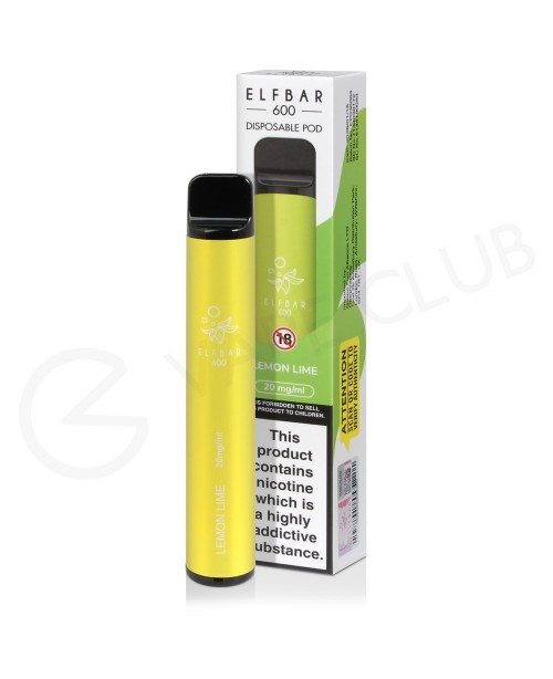 Lemon Lime Elf Bar 600 Disposable Vape