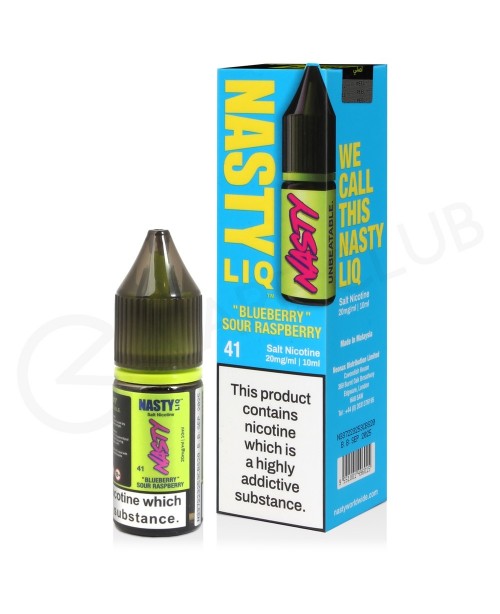 Blueberry Sour Raspberry Nic Salt E-Liquid by Nast...