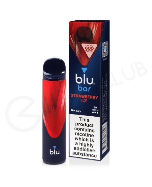 Strawberry Ice Blu Bar Disposable Vape