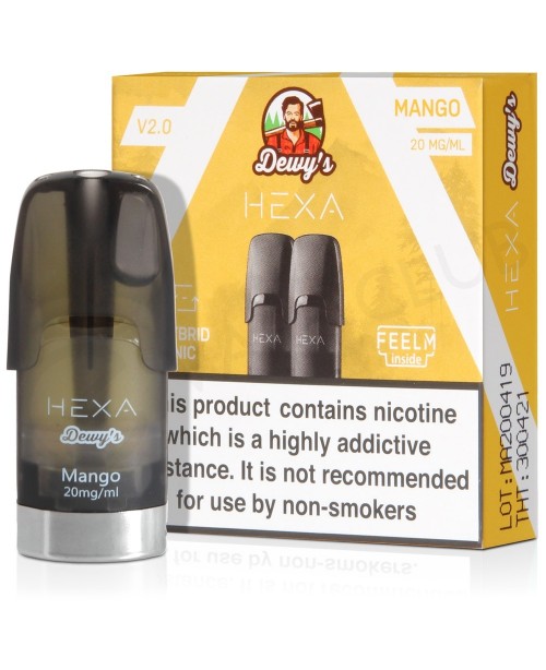 Dewy's Mango V2 E-Liquid Pod by Hexa