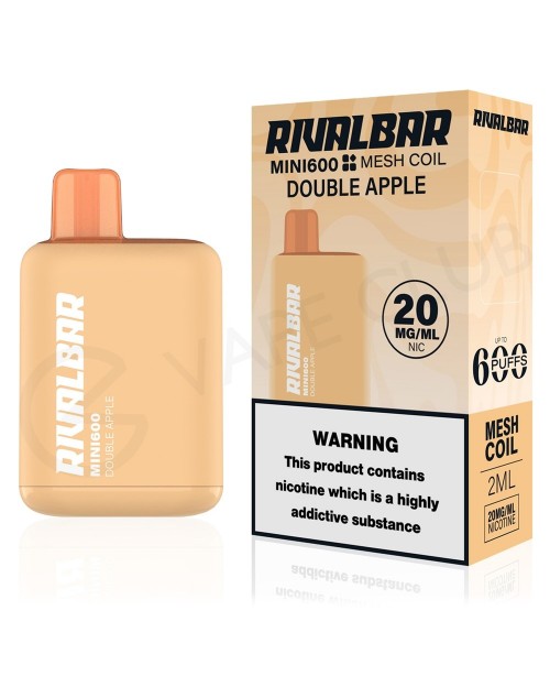 Double Apple Rival Bar Mini 600 Disposable Vape